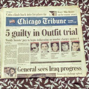 Chicago Tribune Complete Newspaper Tuesday September 11, 2007 OutFit Trial